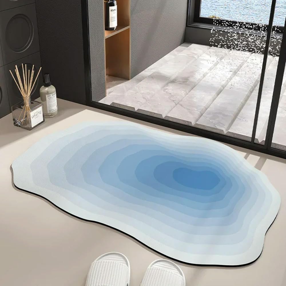 Paillasson d'entrée de toilettes ZBDZSW tapis de bain absorbant diatomées