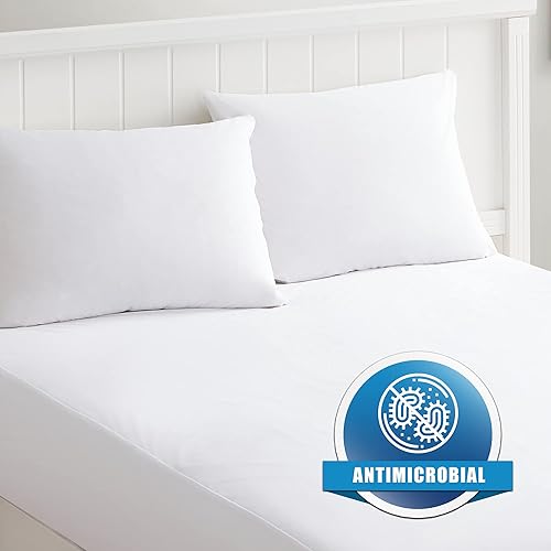 Miniatura 5 de Clorox Protector de colchón impermeable y a prueba de chinches color blanco individual