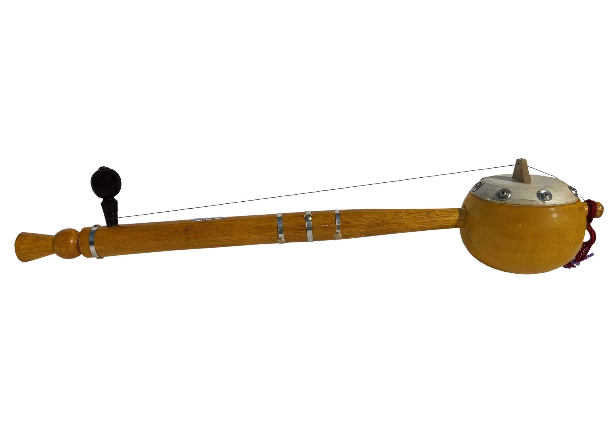 GT Manufacturers Professional Ektaraa Wooden For Indian Folk And Classic Music, 22 Inches (Yellow) - Image 2 thumbnail