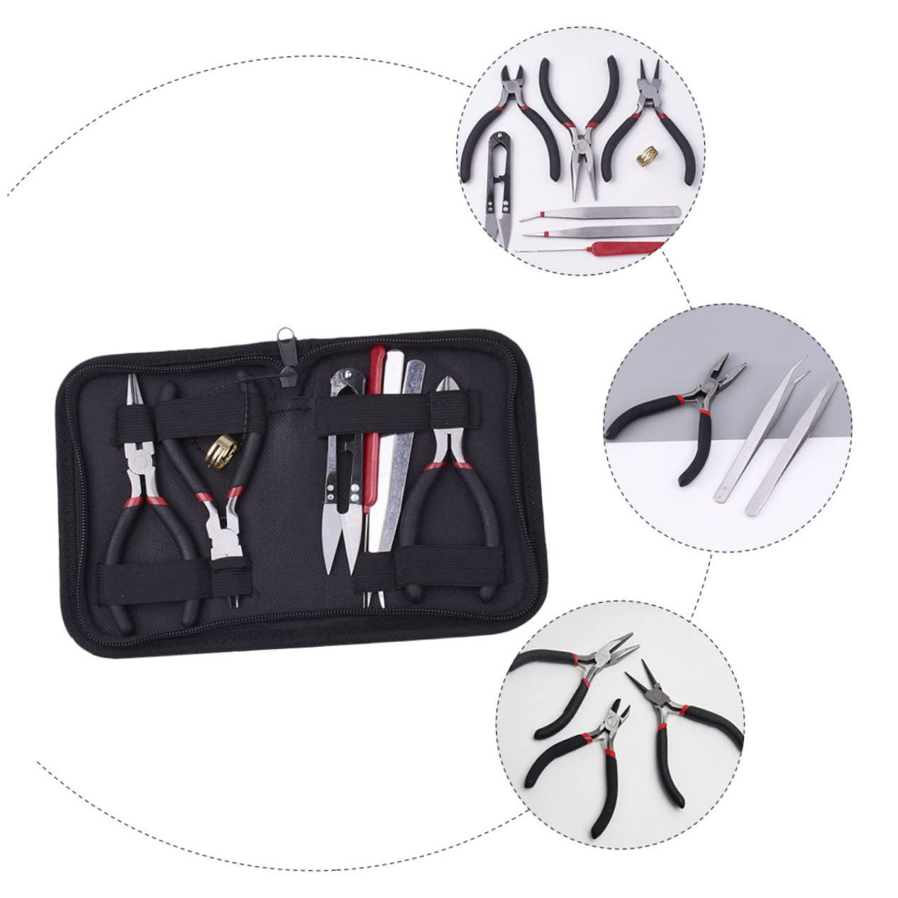 LALAFINA Pinze Per Gioielli Di Strumenti Per Creazione Gioielli Manutenzione Accessori Pratici Robusti e Duraturi Per Diy Fai Da Te