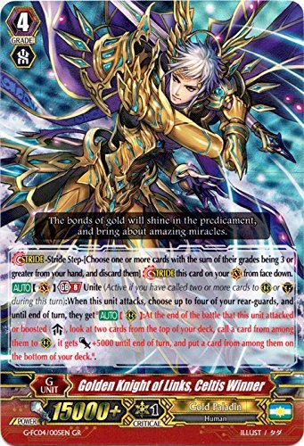 Bushiroad Golden Knight of Links, Celtis Winner - G-FC04/005EN - GR - Fighters Collection 2017