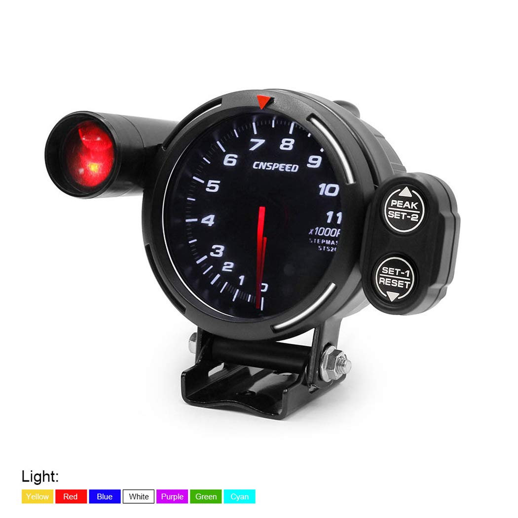 Buy Y&Jack 12V Car Tachometer Measurement Tool Kit 3.75Inch Electronic Speed Tachometer Rev
