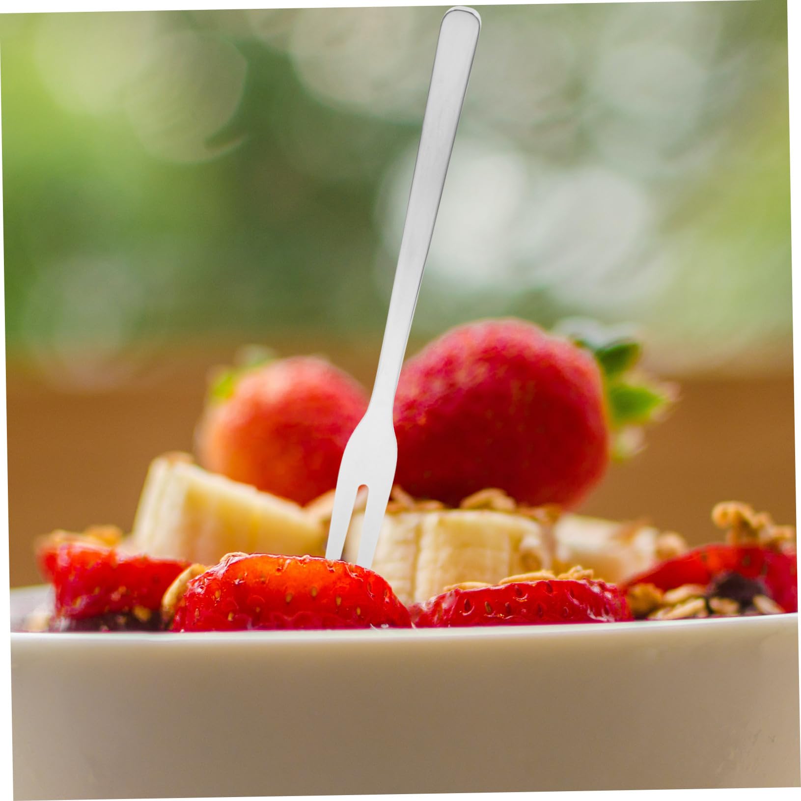 8 pezzi Forchettine da Dessert in Acciaio Inox Denti Forchette Piccole per Antipasti Frutta e Insalata Design Elegante e Resistente Riutilizzabili per Famiglie e Eventi