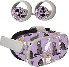 MIGHTY SKINS Skin Compatible with Oculus Quest 2 - Cat Chaos | Protective, Durable, and Unique Vinyl Decal wrap Cover | Easy to Apply, Remove, and Change Styles | Made in The USA (OCQU2-Cat Chaos)