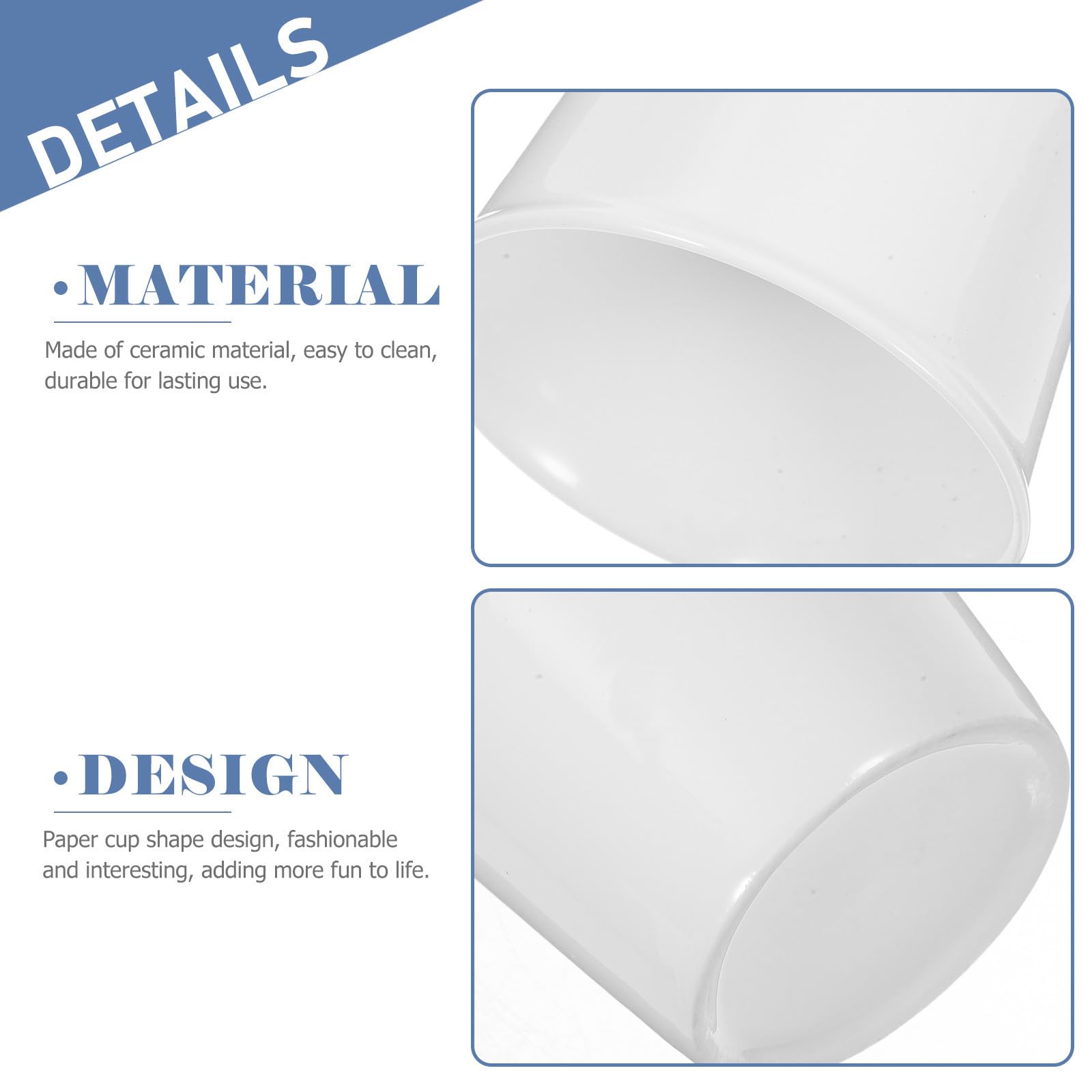 10pezzi Tazza Ceramica Tazza da Tè per Caffè Uso Domestico e Ufficio Tazze in Ceramica Stile Filtro Carta