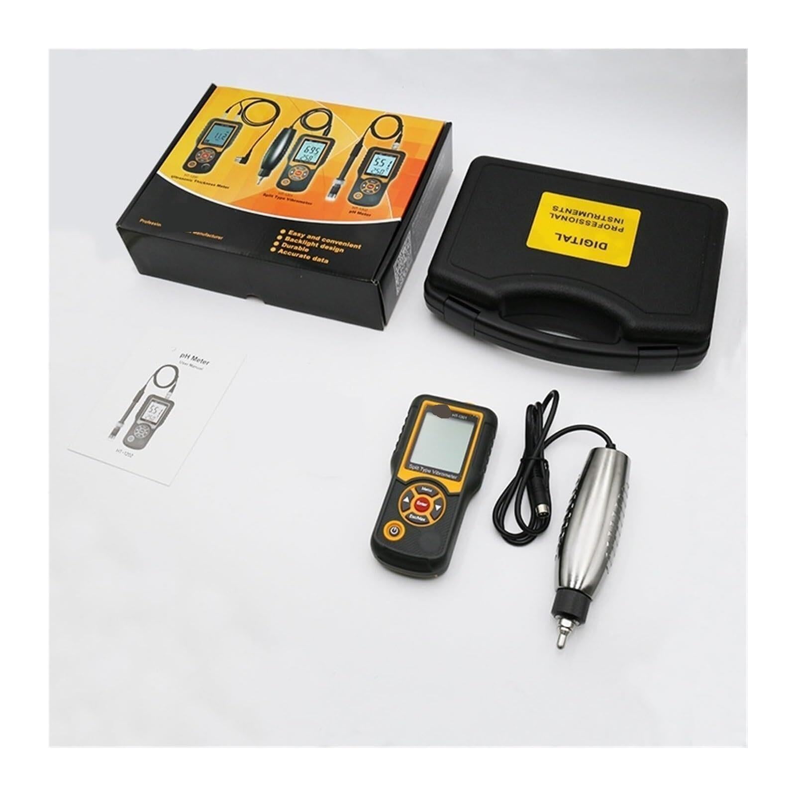 Vibration Meter, Portable Digital Vibrations, Handheld Split Type Detector