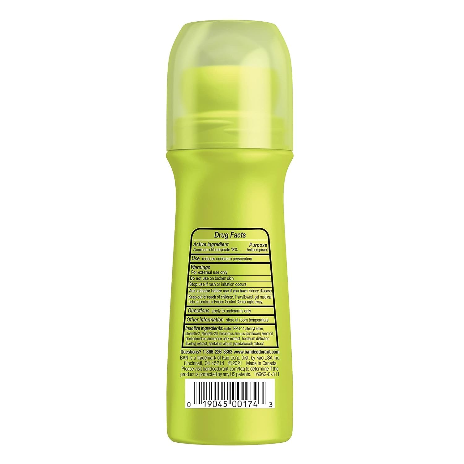 Ban R/O Unscnted R Size 3.5z Ban Unscented Roll On
