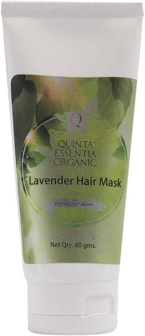 Quinta Essentia Organic Lavender Hair Mask| 100% Natural and Organic| Hair Mask for men and Women| Handmade and Paraben Free (80 g)