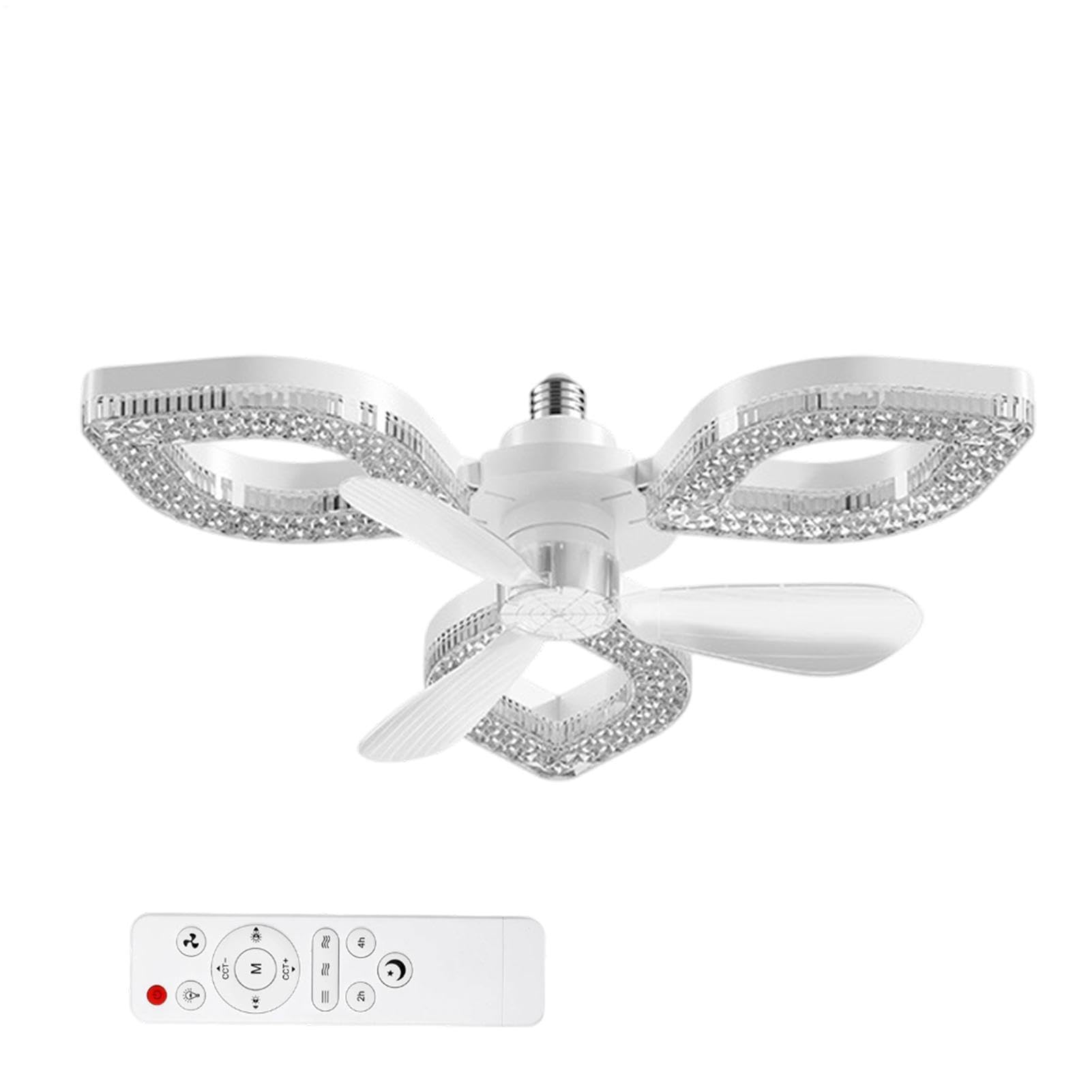 Ventilador de techo con luz de temperatura regulable 3000K-6500K 8