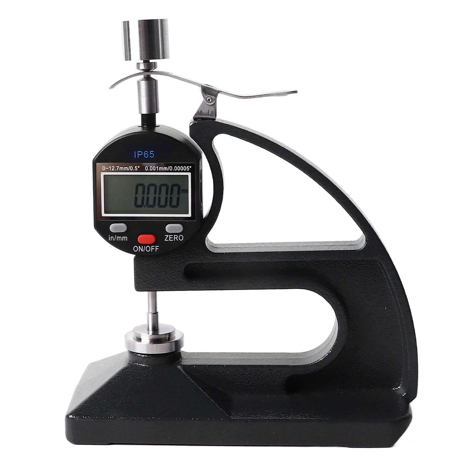 Medidor de Espesor Digital, Medidor de Espesor de Resolución de 0,001 Mm/0,00005", Herramienta de Medición de 0 a 12,7 Mm, Resistente Al Agua IP65, para Película de Tela de Papel de Cuero