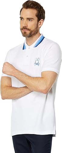 Psycho Bunny Calle Fashion Polo Blanco MD US Hombre 5 Blanco