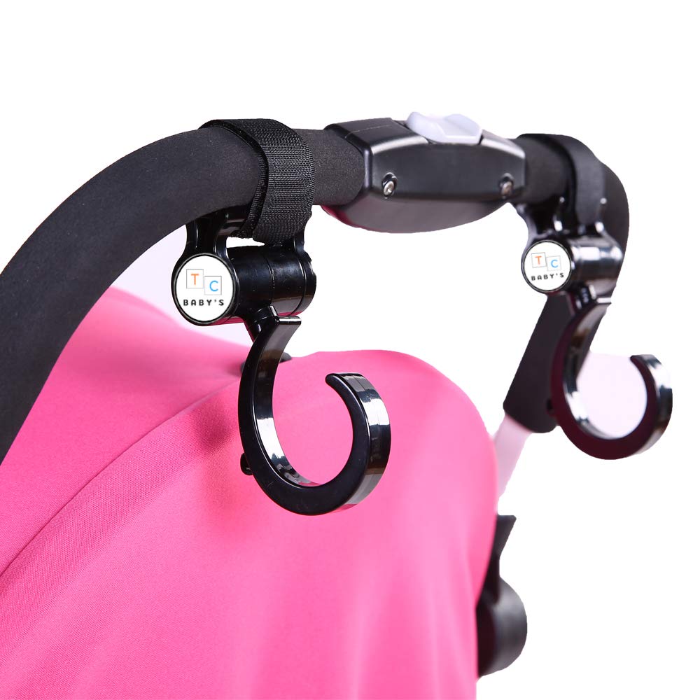 Ganci per Passeggino Porta Borse Universali Antiscivolo Accessori Neonato