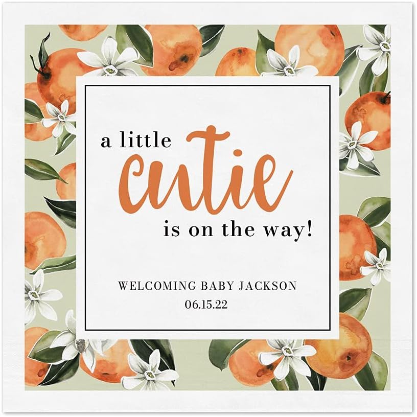 Personalized Modern Rainbow Beverage Napkins / 100 Custom Colorful Birthday Cocktail Napkins/Adorable Gender Neutral Baby Shower Design/Party Supplies/Made In The USA