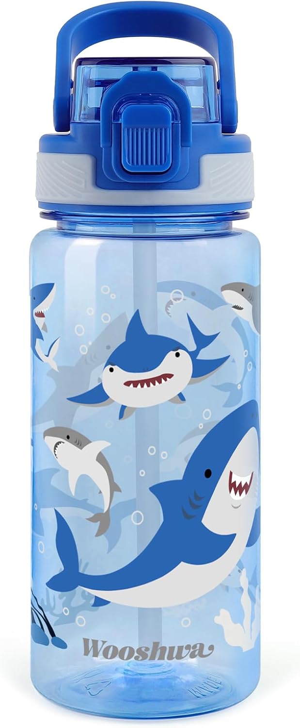 Amazon Produktbild: Sport-Trinkflasche mit Hai-Design