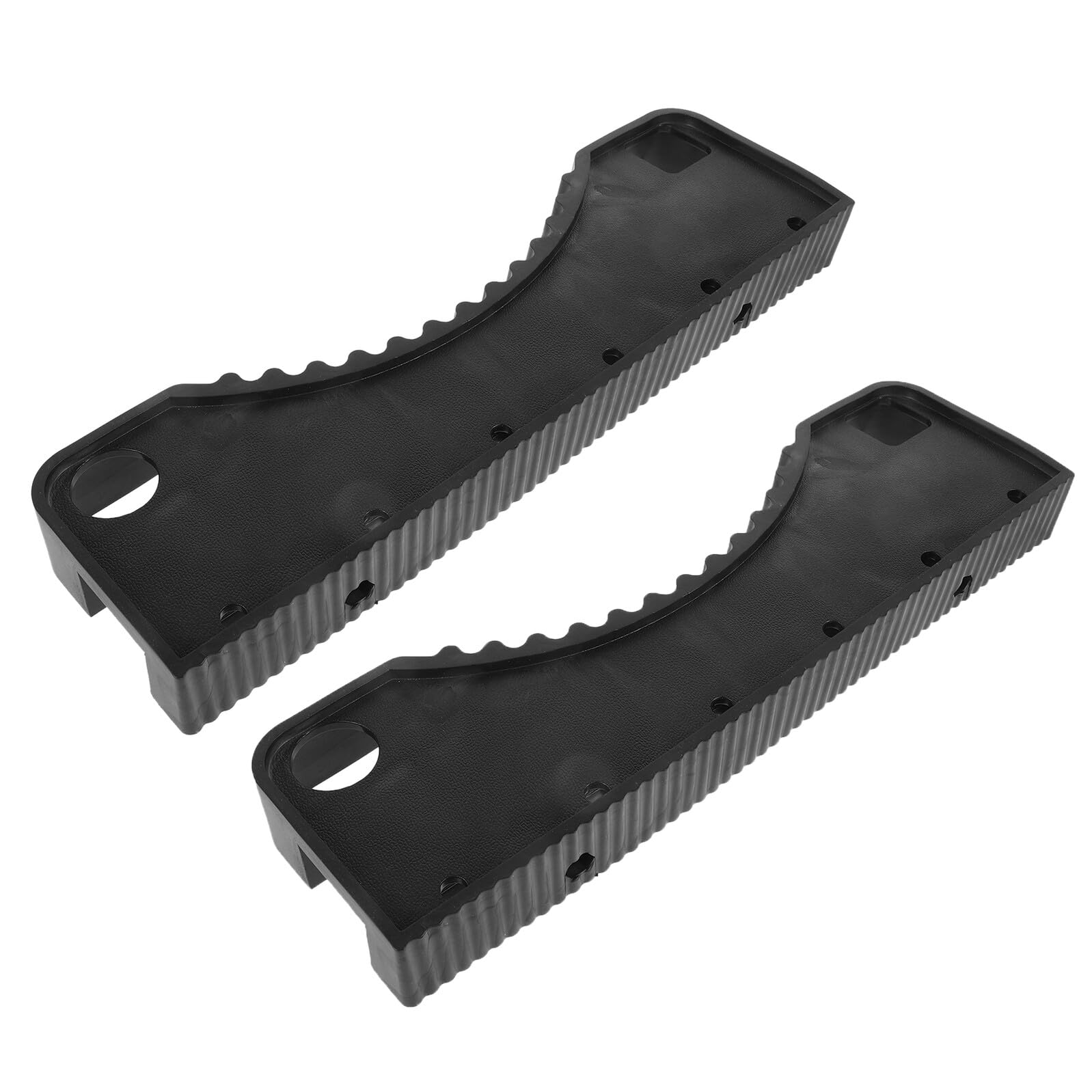 Coussinets en aluminium noir pour pieds d'échelle télescopique et lit superposé