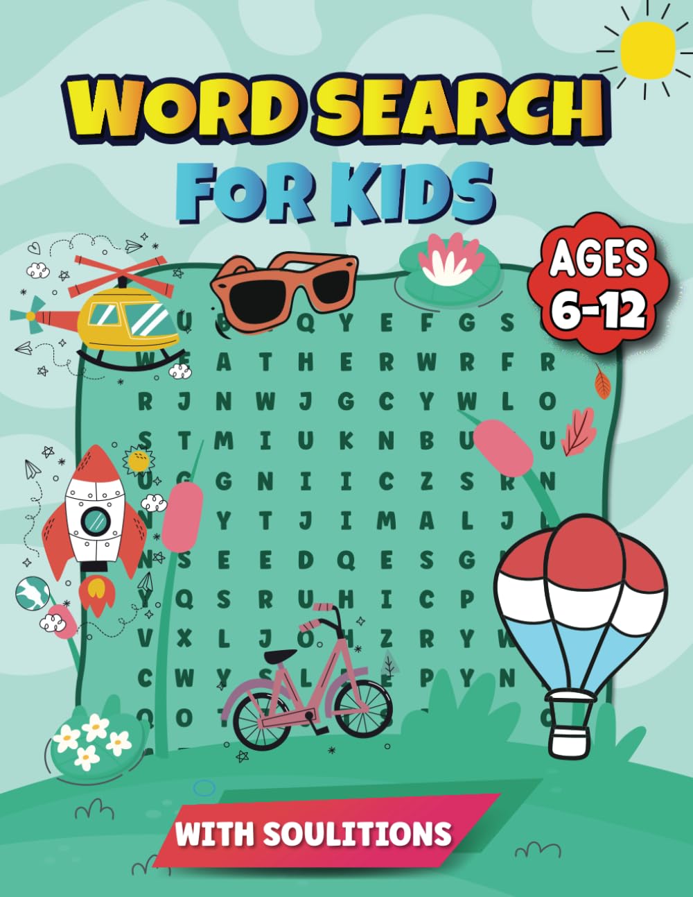 Word Search For Kids Ages 6-12 Years Old: Word Search Puzzles Book For ...