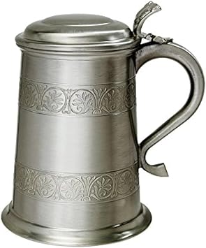 Wentworth Pewter - Medieval Antique Finish Pewter 1 Pint Tankard Medieval Look Tankard