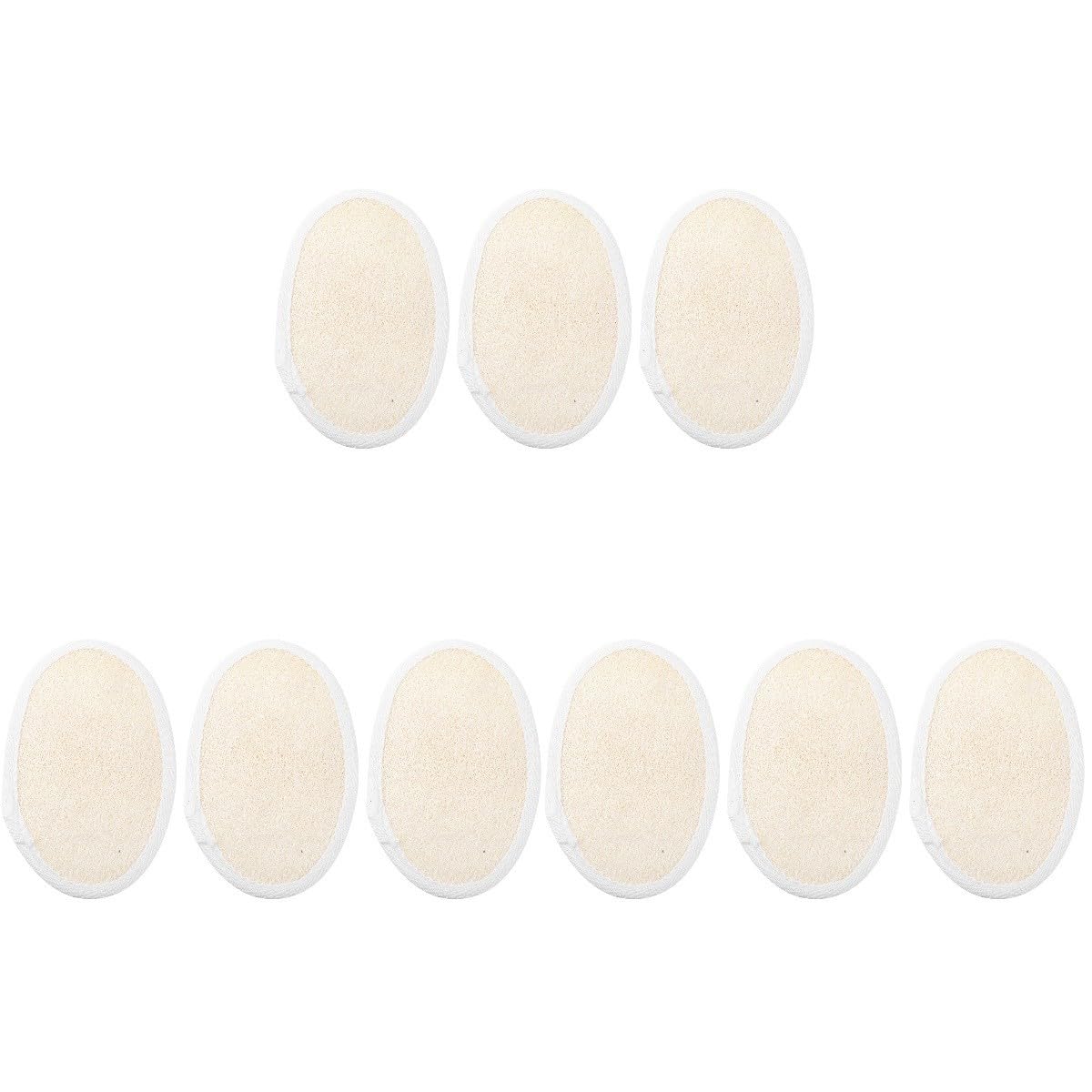 Healvian 9pezzi Spugne Esfolianti Luffa Naturale Corda Per Morbide e Delicate Per Esfoliazione Profonda Della e Pulizia Completa Del Corpo