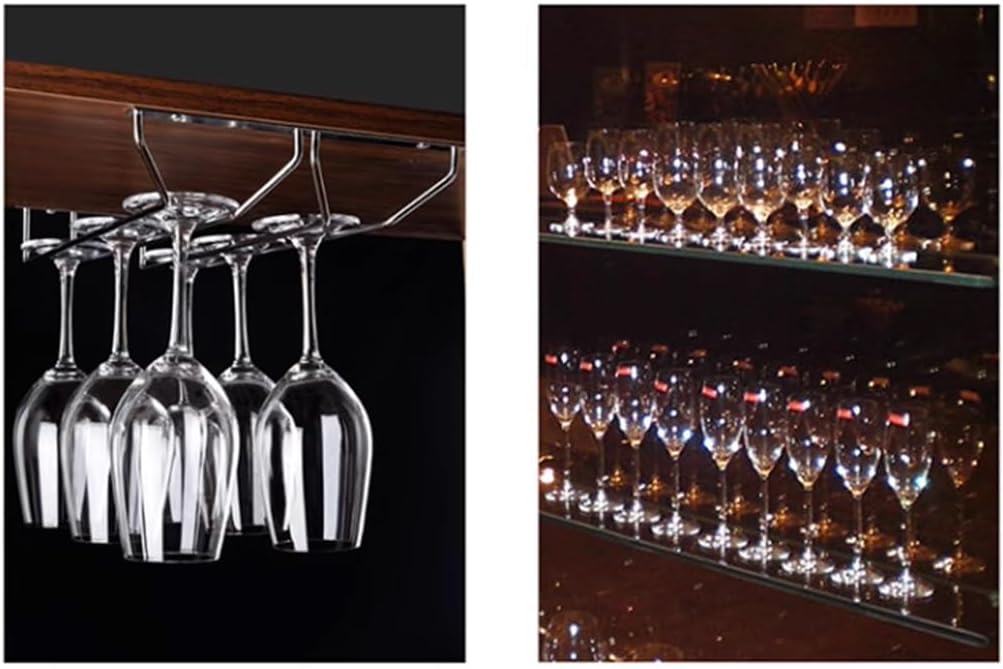 28cm Three Row 304 Stainless Steel Red Wine Cup Holder With Inverted High Legged