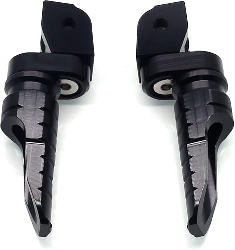 Vista 7 de MZS Palancas de embrague de freno de motocicleta rojas - Estriberas delanteras de doble rotación, compatibles con Monster Scrambler Multistrada