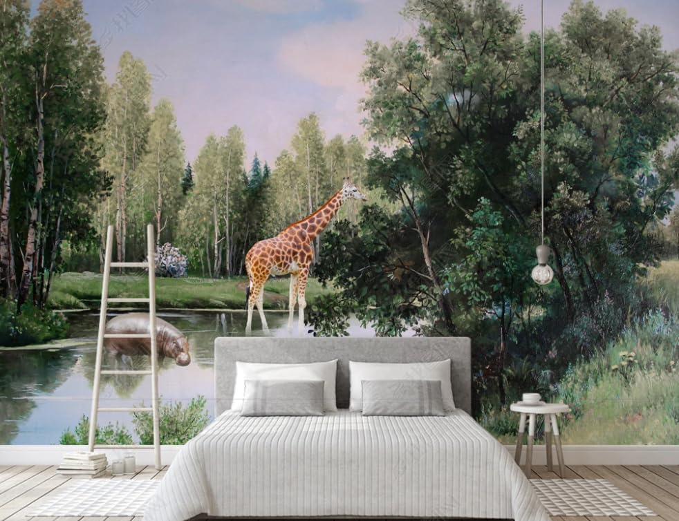 Peinture à L'Huile D'Animaux Grand Format pour Mur Élégant - 2