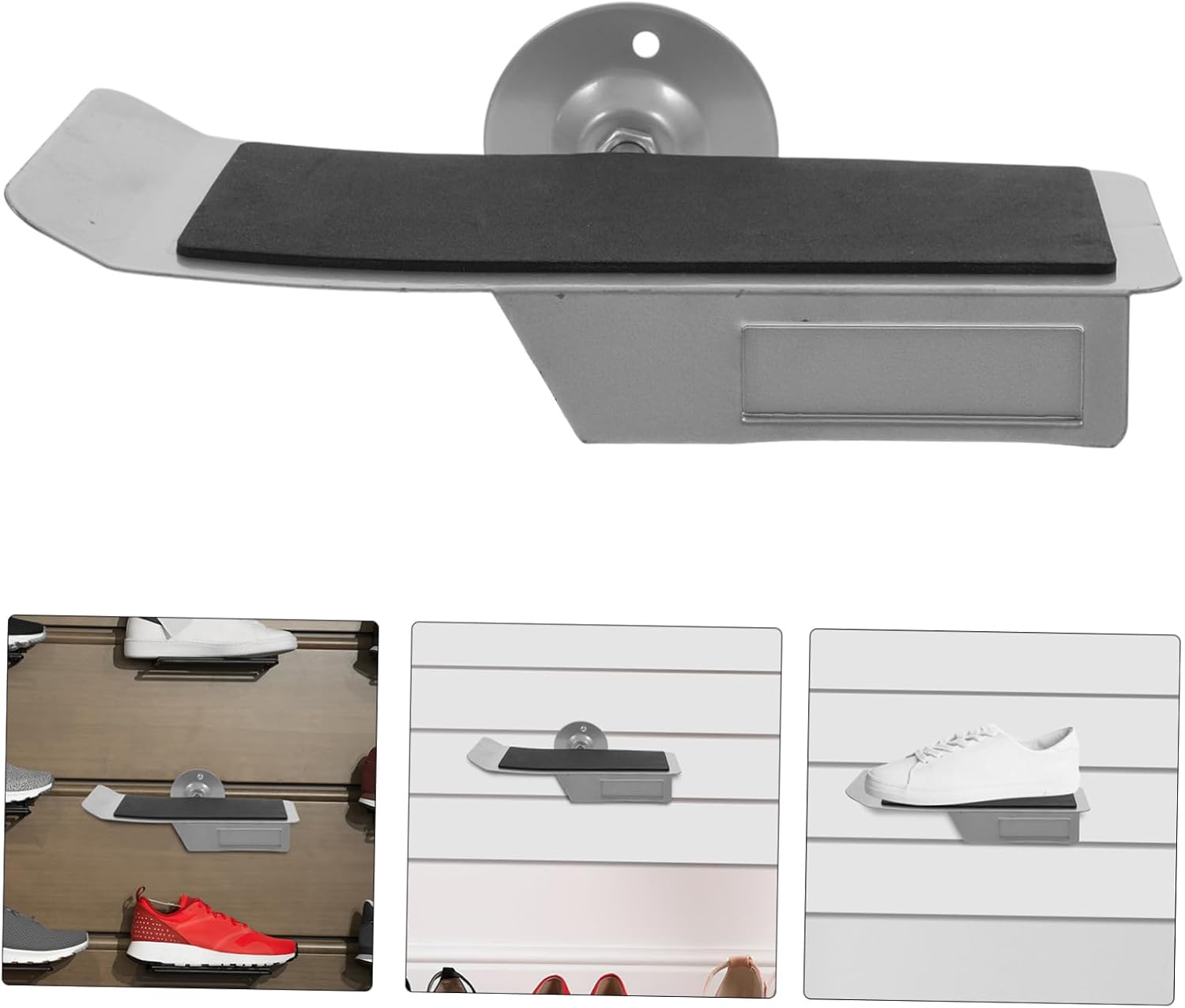 Cabilock Wall Mounted Shoe Display Rack Iron Shelf for Shoes and Sandals