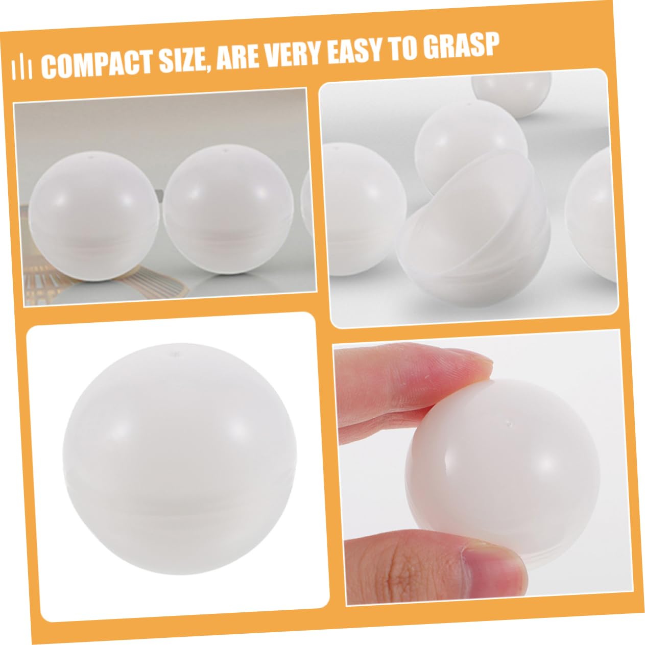 KOMBIUDA Balls Openable Design 35pcs Small Lightweight Reusable Raffle Balls for Parties Events and Games