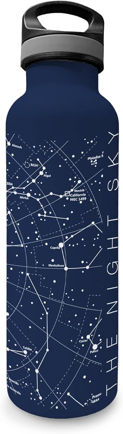 Constellations Insulated Water Bottle, 25 Ounce, Stainless Steel