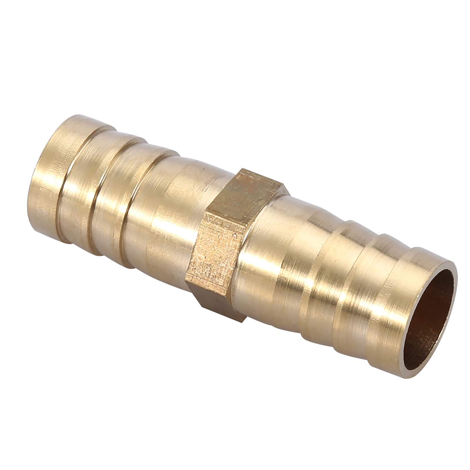 Greensen Mosiężny Prosty łącznik Rurowy Mosiężne Złącze Kolczaste 6 Mm do 20 Mm 2-kierunkowe Złącze Liniowe do Przewodów Powietrza, Wody i Paliwa Gazowego Rurociągi Domowe Elektronarzędzia