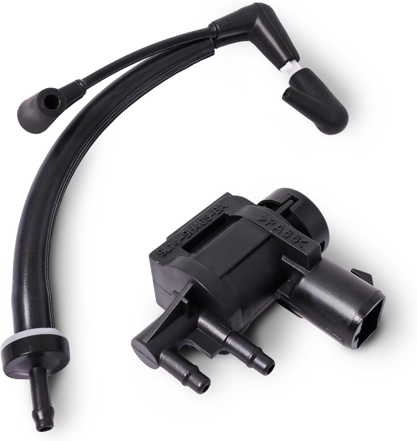 SMMS 7L1Z-9H465-B 4WD Vacuum Solenoid Valve + Auto-Locking Hub Vacuum Line Tube Iwe Check Valve FL3Z3A788B for F150 Expedition Super Duty Navigator Lincoln 2011-2020, Replaces OE: F37Z-13776-B