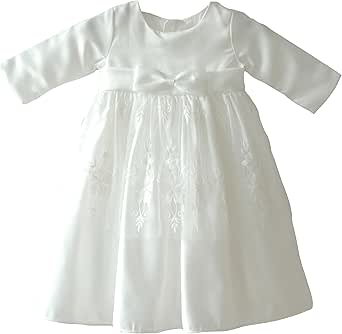 Robe baptême et cérémonie dentelle et coton - Anna | Fil de légende