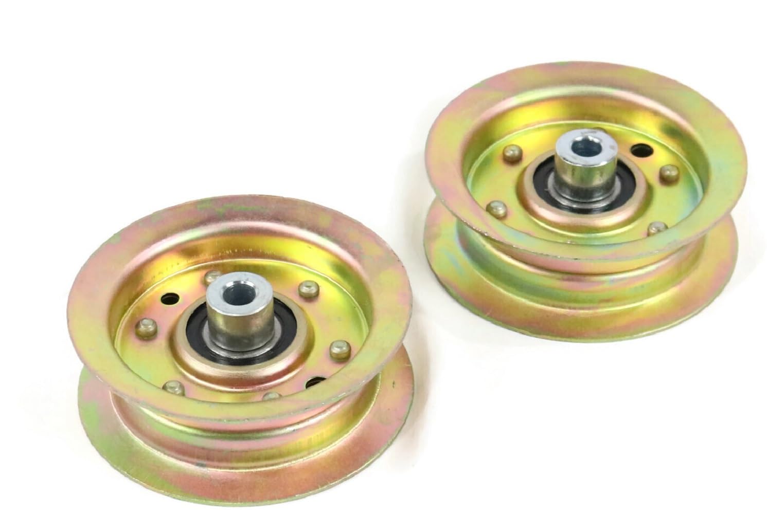 The ROP Shop | (Pack of 2) Flat Idler Pulley for 2007 Toro TimeCutter Z5040 74374 Riding Mower