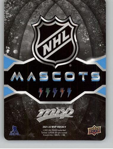 Miniatura 2 de 2021-22 Upper Deck MVP Mascot Gaming Cards Sparkle #M-23 S.J. Sharkie San Jose Sharks Official NHL Hockey Card in Raw (NM or Better) Condition