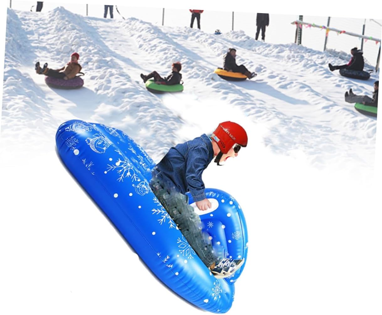 Inflatable Winter Snow Sled and Snow Tube PVC Cold Resistant Skiing Equipment for Outdoor Sledding