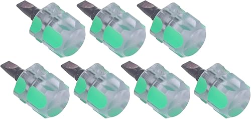 Miniatura 9 de Hztyyier 7 destornilladores de cabeza plana, juego de mini destornilladores para máquina de coser con mango ergonómico antideslizante para uso