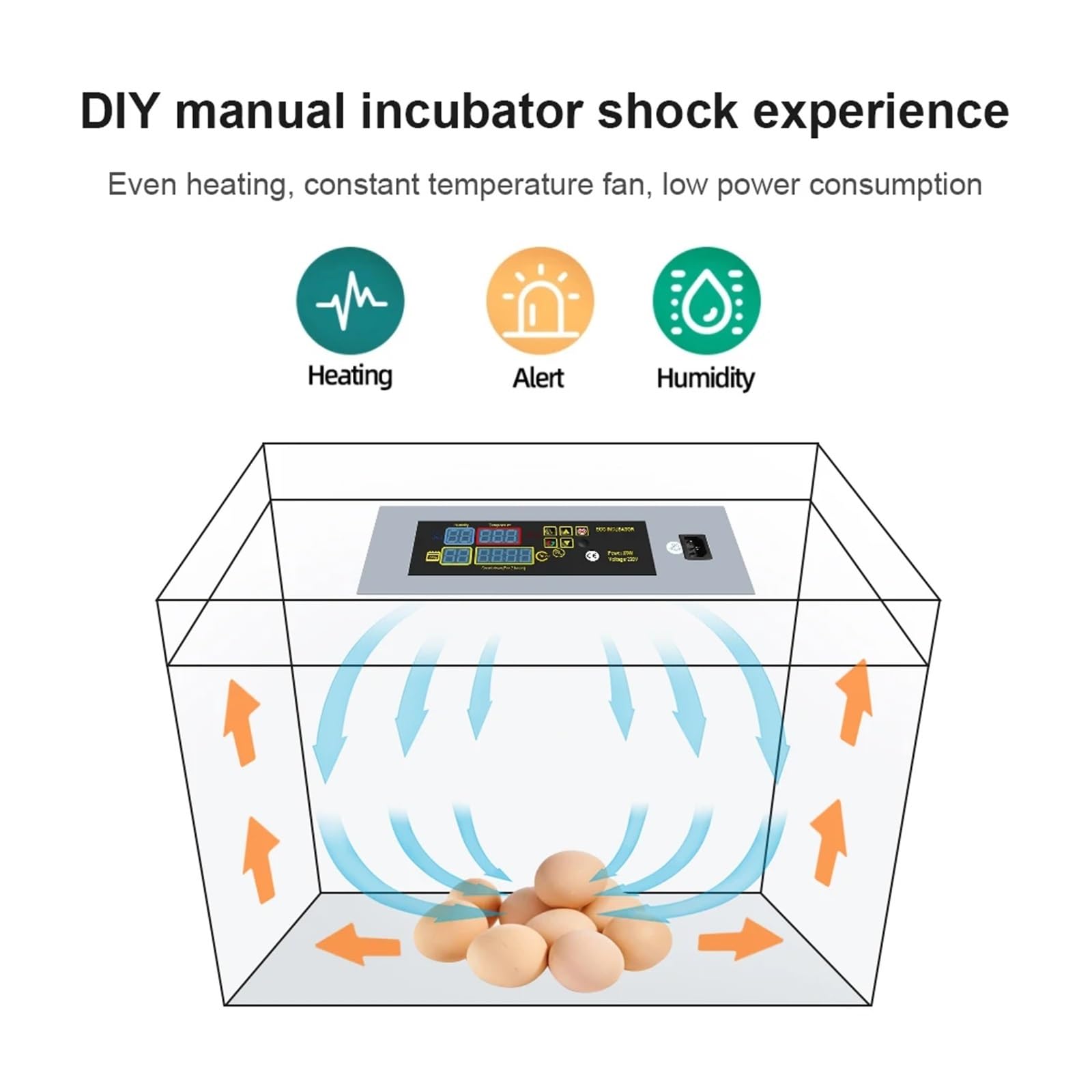 Temperaturregler, HTMC-5 Automatischer Eier-Inkubator DIY Konstanter Mini-Inkubator Zubehör Temperaturregler for Vögel Hühnerente Eier