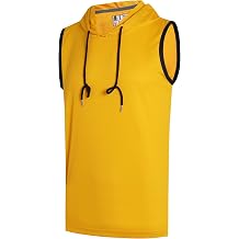 DEHANER Mens Sleeveless Hooded Shirts Casual Quick Dry Workout Training Gym Tank Tops UPF 50+ Lightweight Activewear