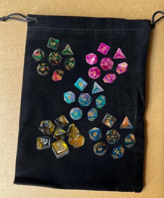 35 PCS Double Color DND Dice Set, Polyhedral Dice for Dungeons and Dragons RPG Tabletop Role Playing Games