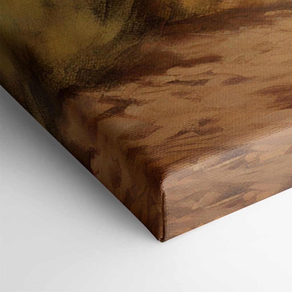 Canvas for Living room. Galloping Colors of the Wild: A Vivid Desert Mirage in Motion, 27 x 18 inch Canvas Wall Art - Contemporary Masterpieces - Modern Home Decor - 69x46 cm (27x18 inch)