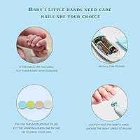 Vista 5 de Bebé Lima de uñas eléctrico, seguro recortador de uñas Set, 1, Rosado