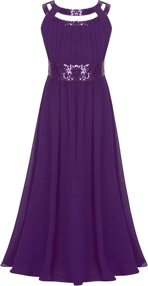 Amazon.com: YiZYiF Kids Girls Sequined Junior Bridesmaid Dresses Wedding Flower Girl Gowns Chiffon Long Maxi Gowns Purple 8 Years: Clothing, Shoes & Jewelry Amazon.com: YiZYiF Kids Girls Sequined Junior Bridesmaid Dresses Wedding Flower Girl Gowns Chiffon Long Maxi Gowns Purple 8 Years: Clothing, Shoes & Jewelry