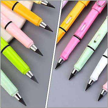 MAGICLULU Replaceable Pencil Tips 10Pcs Inkless Graphite Nibs 0.5Mm Eternal Pencil Refills for Smooth Writing and Drawing Office Supplies