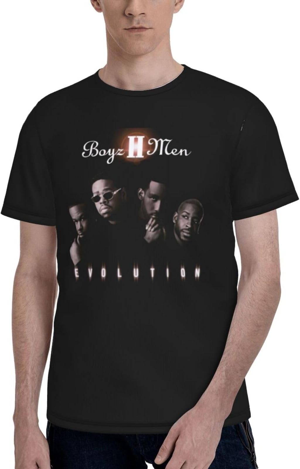T Shirt Mens Casual Graphic Tee Classic Short Sleeve Crew Neck Clothes Black