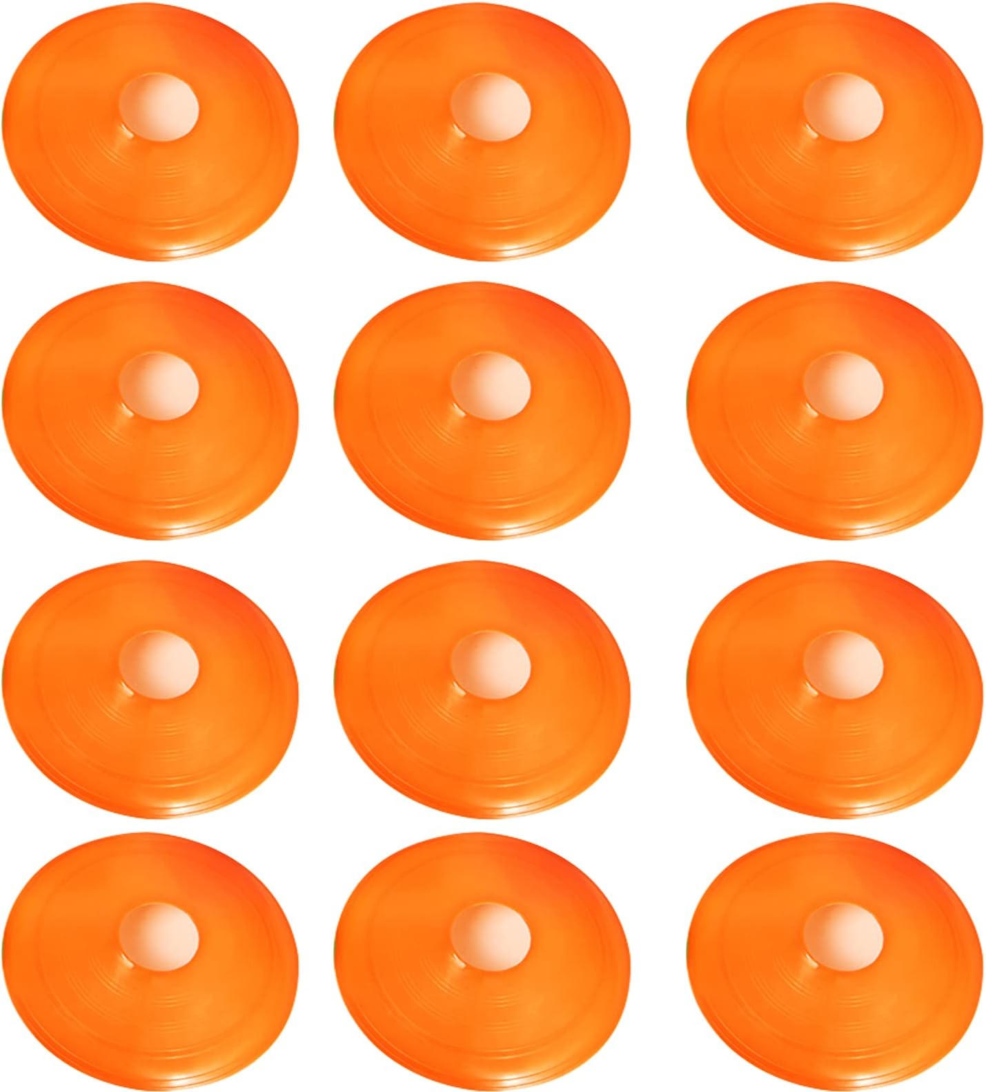 Soccer Disc Cones, 12Pcs Football Training Equipment, Rugby, Hockey, Basketball Agility Training, Training Cones, Sports Cones, Multisport Cones, Football Cones Training Set, Field Cone Markers