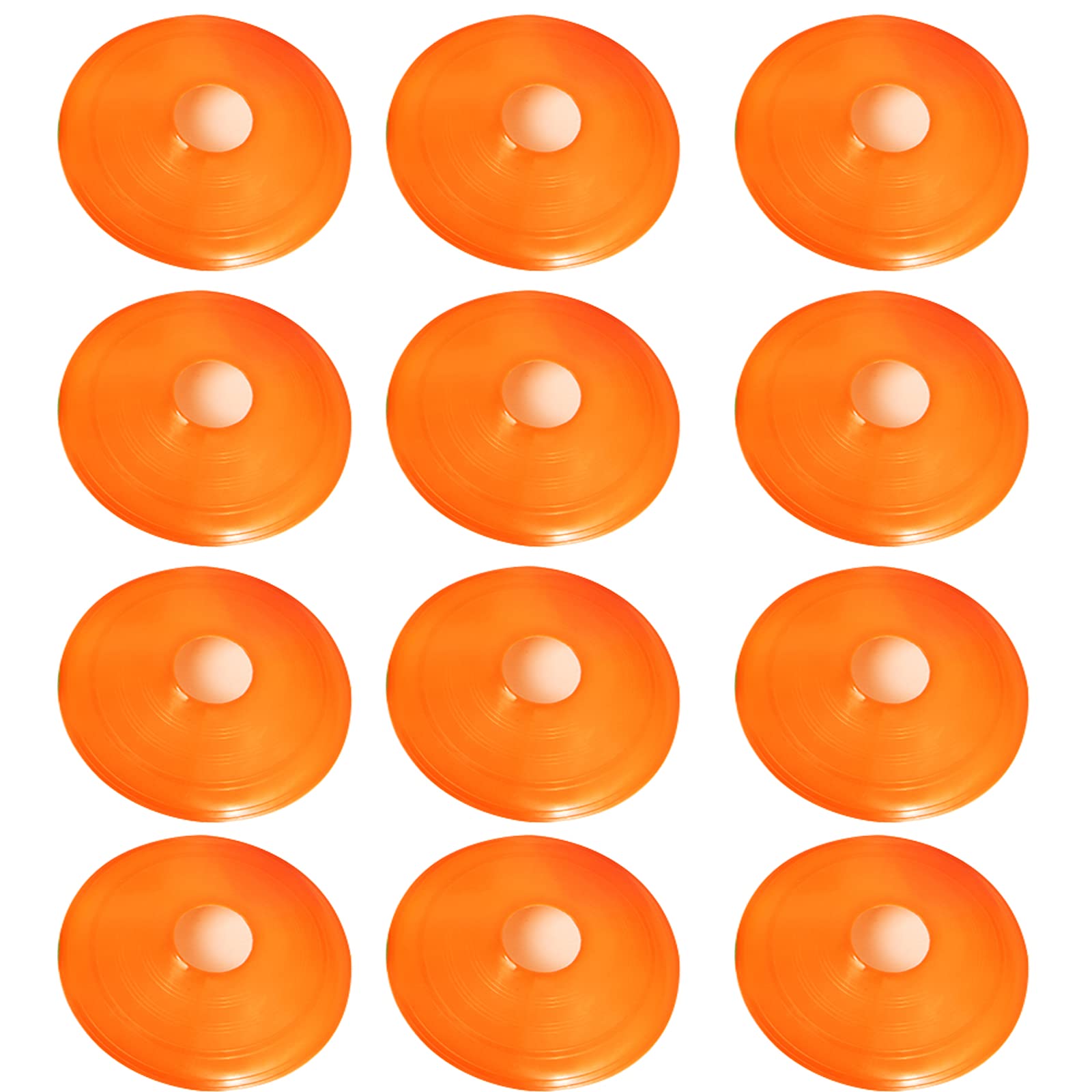 Soccer Disc Cones, 12Pcs Football Training Equipment, Rugby, Hockey, Basketball Agility Training, Training Cones, Sports Cones, Multisport Cones, Football Cones Training Set, Field Cone Markers