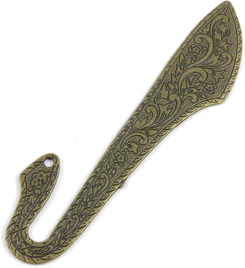 1 PCS Jewelry Making Charms Ancient Antique Bronze Fashion Jewelry Making Crafting Charms Findings Bulk for Bracelet Necklace Pendant A01413 Feather Bookmark Book Mark