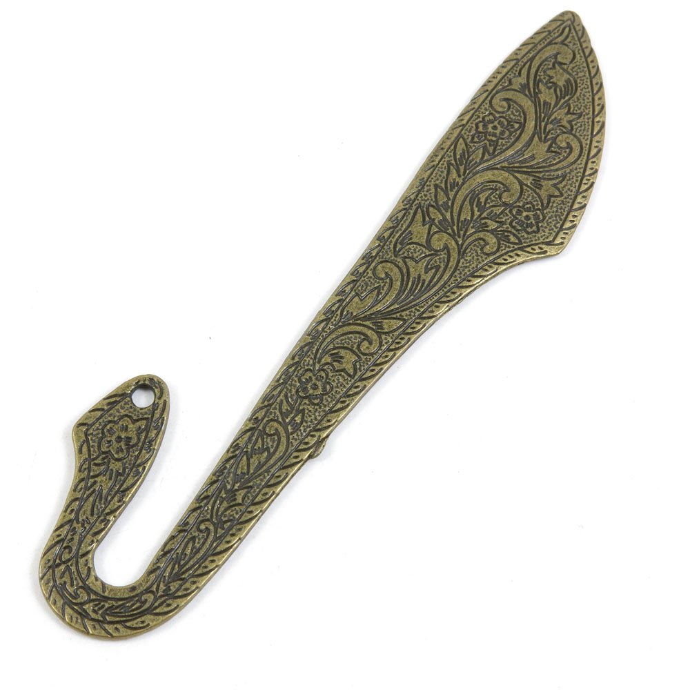 1 PCS Jewelry Making Charms Ancient Antique Bronze Fashion Jewelry Making Crafting Charms Findings Bulk for Bracelet Necklace Pendant A01413 Feather Bookmark Book Mark