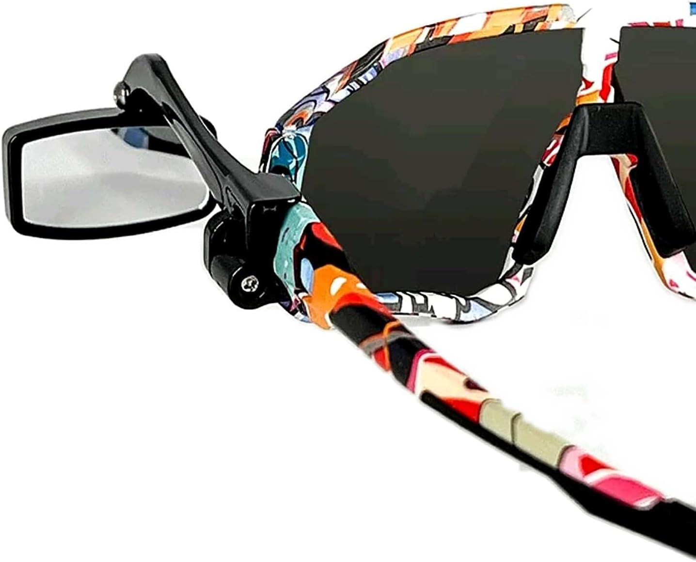 Bike Mirror for Cycling Glasses, 15g Clip-On Bicycle Rear View Mirror