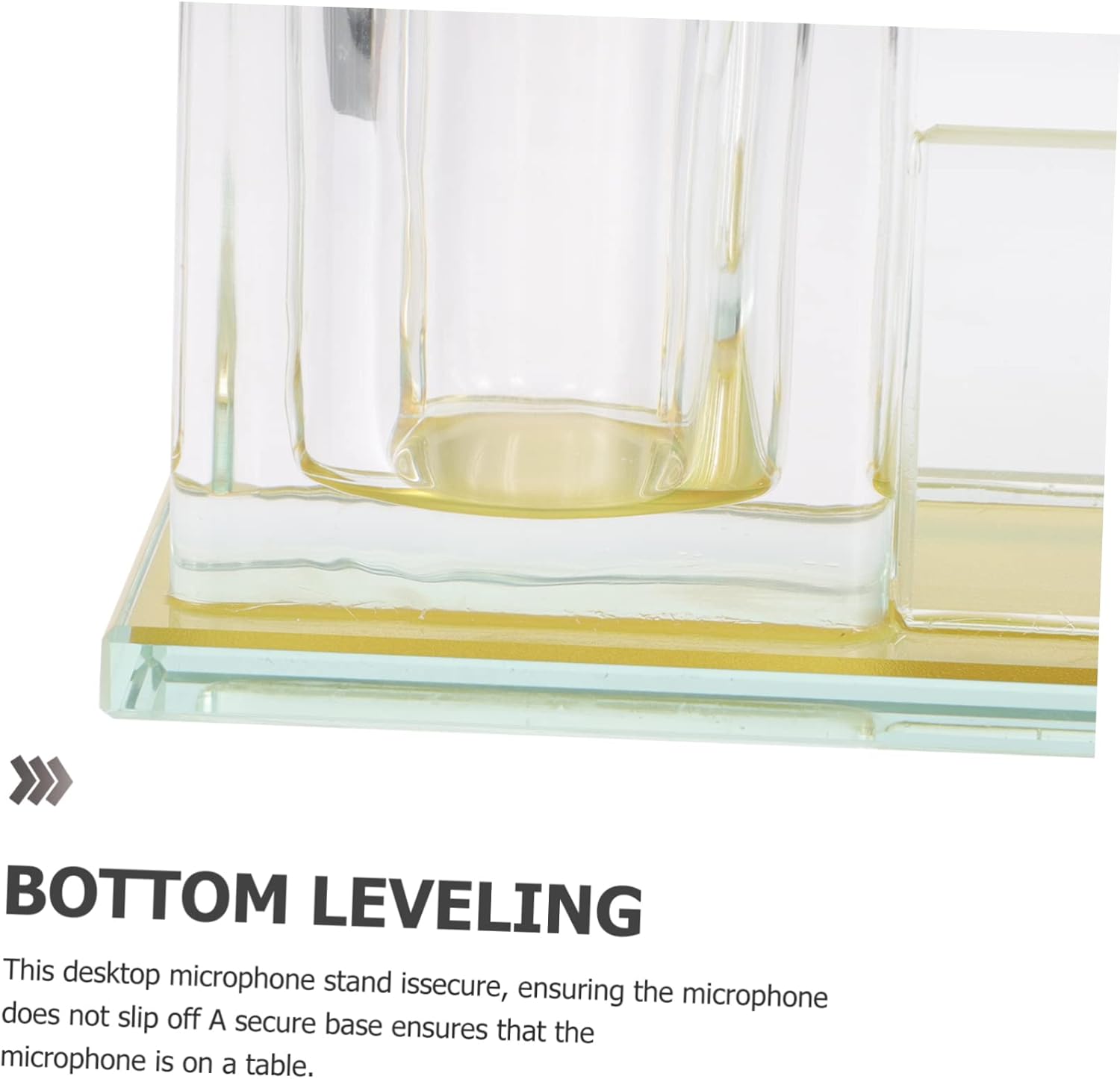 Stand Slot Mic Storage Holder Desktop Mic Holder Stable Tabletop Stand for Home and Office Use