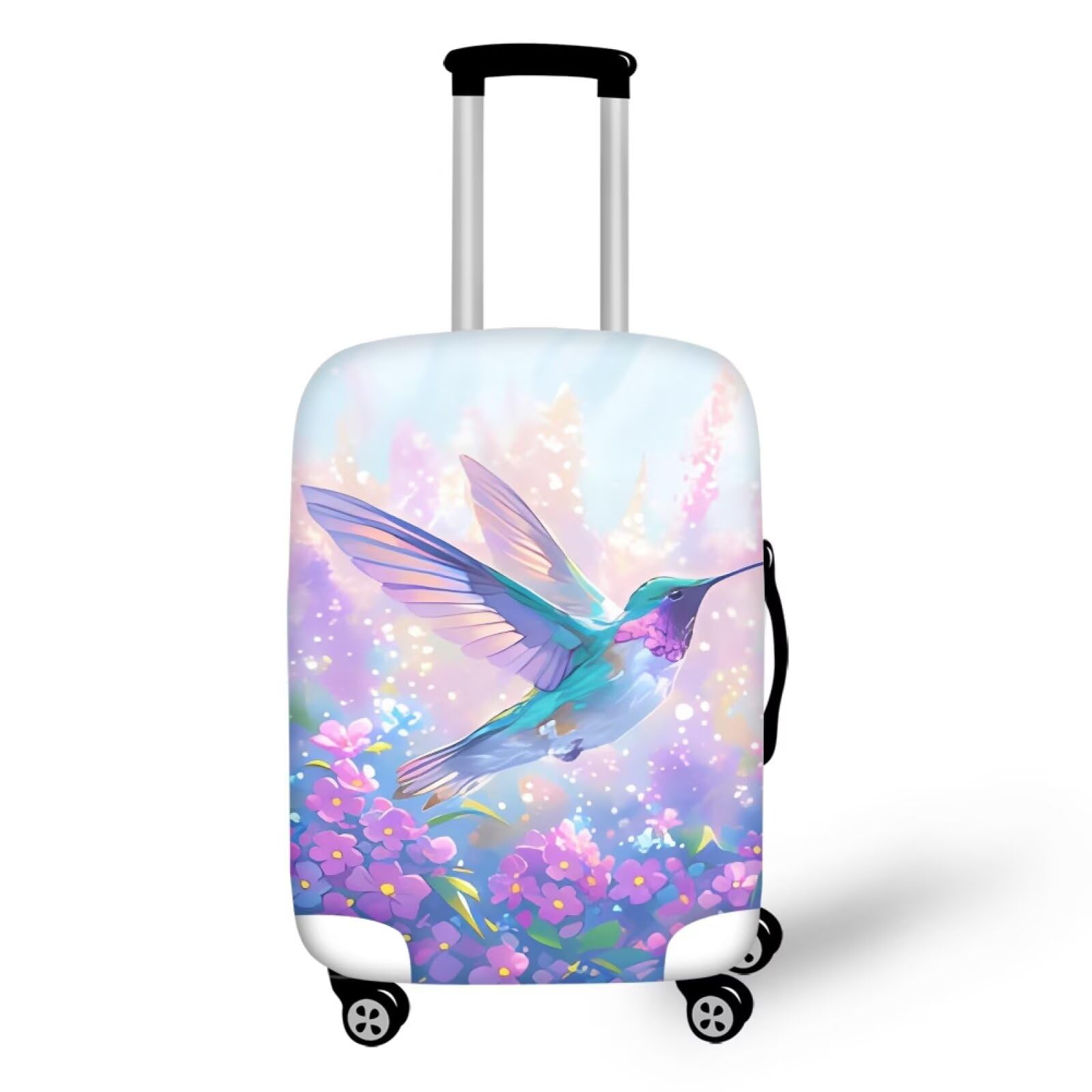 Hummingbird Design Luggage Covers,Suit Case Covers for Luggage,Travel Luggages Cover Suitcases Protector Carry on Luggages Cover Dust Pollution Prevention